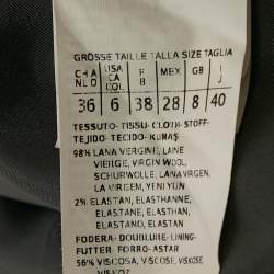 Pre Owned Sportmax Grey Wool Open Front Suit M