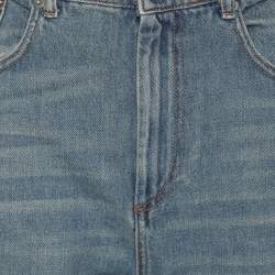 Pre Owned Sportmax Blue Denim Short Jeans L