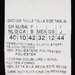 Pre Owned Sportmax Black Crepe Maxi Skirt M