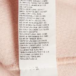 Pre Owned Sportmax Pink Wool Hooded Hooded M