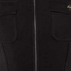 Pre Owned Sportmax Black Wool Zip Up Jacket S