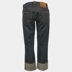 مملوكة مسبقًا بنطلون جينز كود دينم سبورتمكس ميد رايز كابري مقاس خصر ٣٢ بوصة