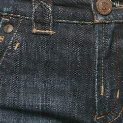 مملوكة مسبقًا بنطلون جينز كود دينم سبورتمكس ميد رايز كابري مقاس خصر ٣٢ بوصة