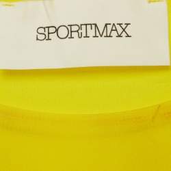 مملوكة مسبقًا Sportmax Yellow Jersey Long Sleeve T-Shirt M