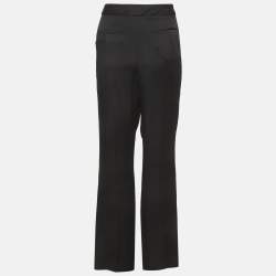 Pre Owned بنطلون سبورت ماكس ساتان أسود مقاس متوسط - ميديام