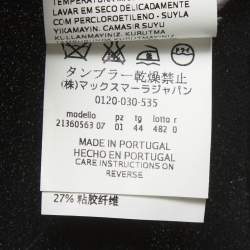 Pre Owned بنطلون سبورت ماكس ساتان أسود مقاس متوسط - ميديام