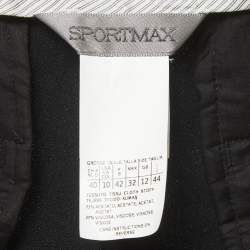 Pre Owned بنطلون سبورت ماكس ساتان أسود مقاس متوسط - ميديام