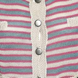 Sportmax Multicolor Striped Linen Knit Button Front Cardigan M