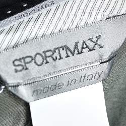 Pre Owned Sportmax Green Velvet Palazzo Pants L