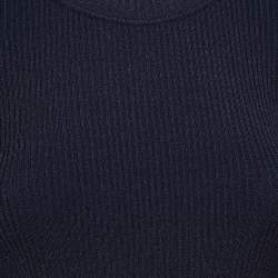 Pre Owned Sportmax Color Block Rib Knit Sweater Top S