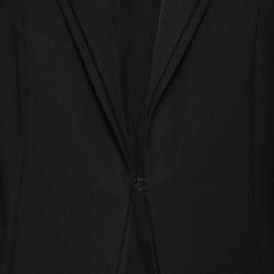 Pre Owned Sportmax Black Wool Double-Layered Lapel Blazer L
