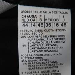 Pre Owned Sportmax Black Wool Double-Layered Lapel Blazer L