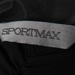 Pre Owned Sportmax Black Wool Double-Layered Lapel Blazer L