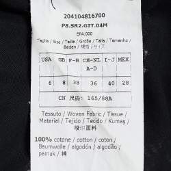 Pre Owned Sportmax Black Cotton Gauze Cosimo Bomber Jacket M