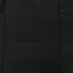 Pre Owned Sportmax Black Crepe High-Waisted Skinny Trousers M