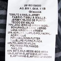 Pre Owned Sportmax Black Wool Layered Short Coat M