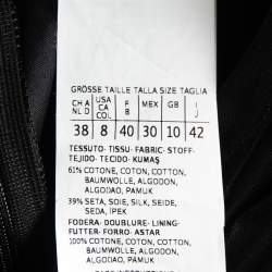 Pre Owned Sportmax Black Silk Blend Ruched Detail Sleeveless Gown M