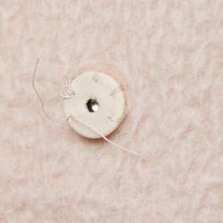 Pre Owned Sportmax Light Pink Wool & Alpaca Mid Length Coat M