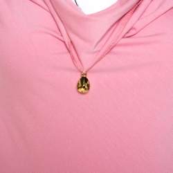 St. John Pink Jersey Cowl Neck Top M