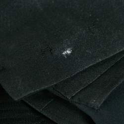 Starch Black Tulle Pleat Detail Ruffled Top S