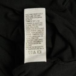 Standard James Perse Black Jersey Ruche Detail Midi Dress S