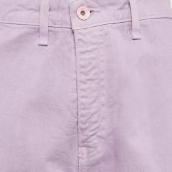 Pre Owned Staud Purple Lilac Denim Straight Leg Jeans L Waist 31"