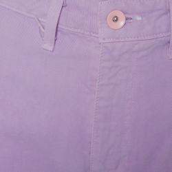 Pre Owned STAUD Lilac Denim Contrast Pocket Detail High Rise Jeans M