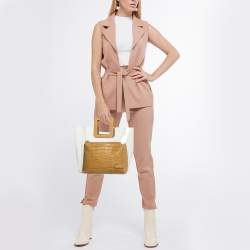 Staud Clear/Tan PVC Shirley Tote