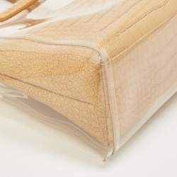 Staud Clear/Tan PVC Shirley Tote