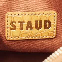 Staud Clear/Tan PVC Shirley Tote