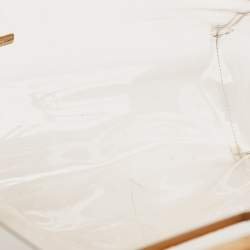 Staud Clear/Tan PVC Shirley Tote