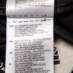 Stella McCartney x Adidas Black/Pink Perforated Knit Leggings L