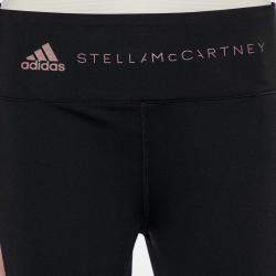 Stella McCartney x Adidas Black/Pink Perforated Knit Leggings L
