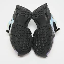 Pre Owned Stella McCartney Adidas Hike Size 37 Multicolor Fabric and Faux Leather Sandals