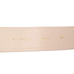 Stella McCartney Powder Pink Canvas Buckle Waist Belt 69CM