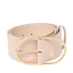 Stella McCartney Powder Pink Canvas Buckle Waist Belt 69CM