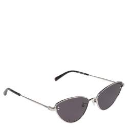 Pre Owned Stella McCartney Silver/Brown Turquoise SC0181S Cat Eye Sunglasses