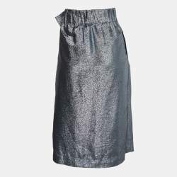 Stella McCartney Blue Lurex Midi Skirt M