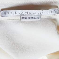 Pre Owned Stella McCartney Cream Silk Estella Long Sleeve Blouse S