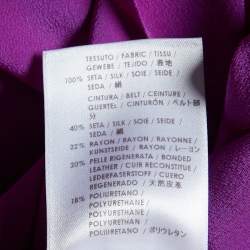 Stella McCartney Purple Silk Overlap Dress M