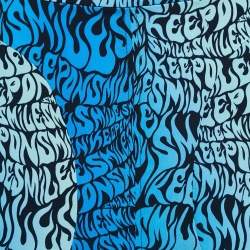 Pre Owned Stella McCartney Blue Printed Crepe de Chine Midi Skirt S