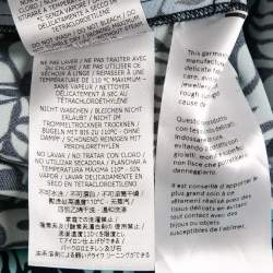 Stella McCartney Blue Printed Crepe de Chine Midi Skirt XS