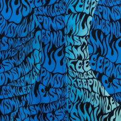 Stella McCartney Blue Printed Crepe de Chine Midi Skirt XS