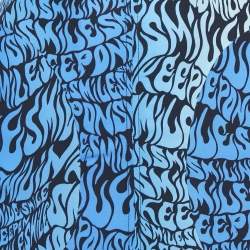 Stella McCartney Blue Printed Crepe Midi Skirt S