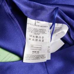 Stella McCartney Blue Satin Flared Midi Skirt M