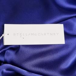 Stella McCartney Blue Satin Flared Midi Skirt M