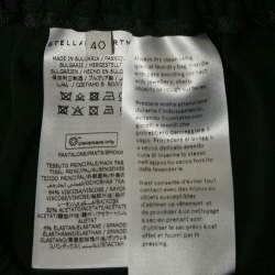 Pre Owned Stella McCartney Black Crepe Lace Trimmed Trousers S