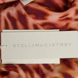 مملوكة مسبقًا Stella McCartney Multicolor Leopard Print Silk Button Front Shirt XS