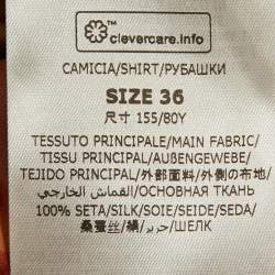 مملوكة مسبقًا Stella McCartney Multicolor Leopard Print Silk Button Front Shirt XS