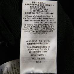 Pre Owned فستان ستيلا مكارتني متوسط الطول بتصميم مطاط أسود مع ياقة مقاس متوسط